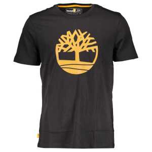 Timberland Black Cotton T-Shirt
