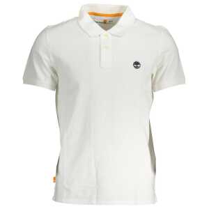 Timberland White Cotton Men Polo Shirt