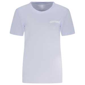 Converse Purple Cotton Women T-Shirt