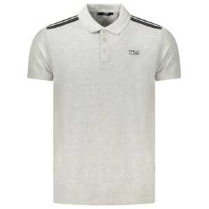 Cavalli Class Gray Cotton Polo Shirt