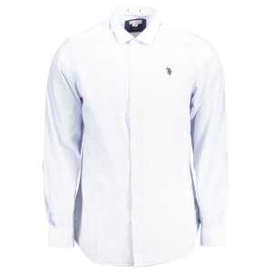 U.S. POLO ASSN. Light Blue Cotton Men Shirt