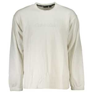 Calvin Klein Elegant Crew Neck Sweater with Brushed Logo