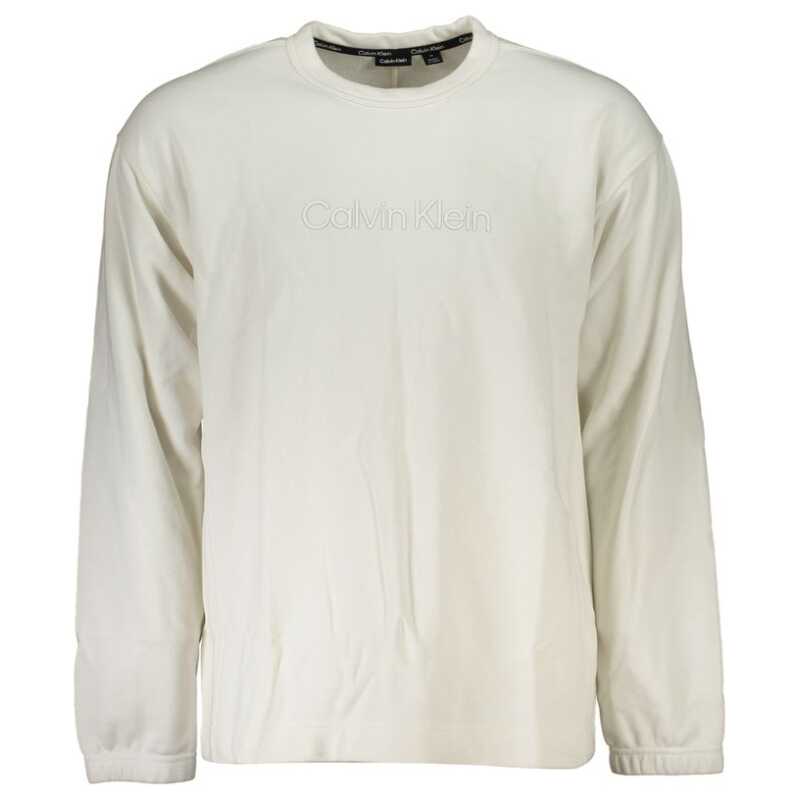 Calvin Klein Elegant Crew Neck Sweater with Brushed Logo, theFeinheit