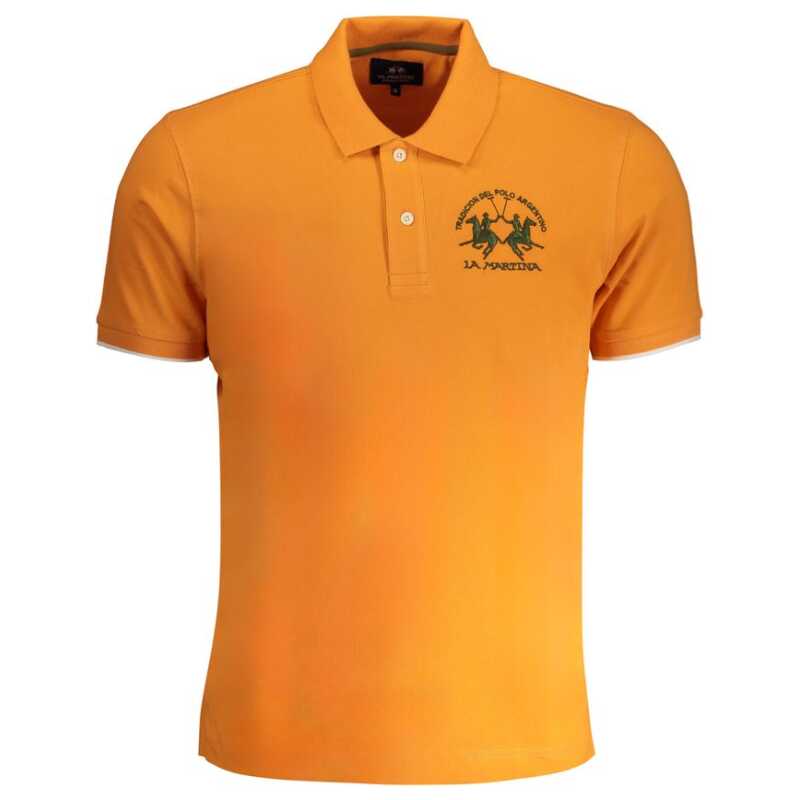 La Martina Orange Cotton Polo Shirt, theFeinheit