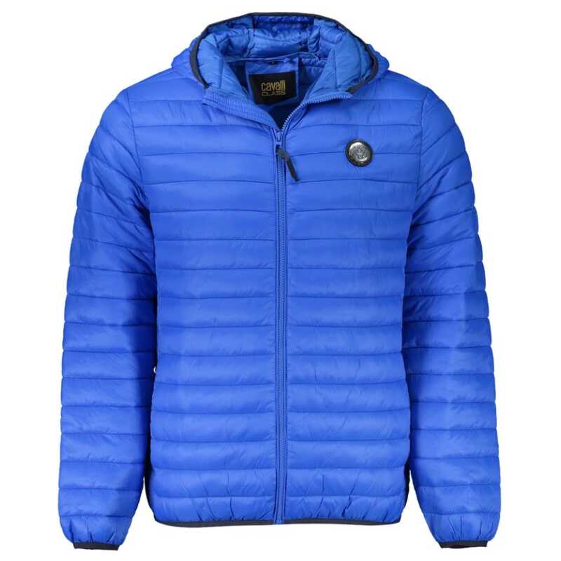 Cavalli Class Blue Polyamide Men Jacket, theFeinheit