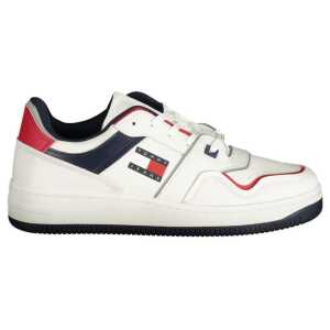 Tommy Hilfiger White Leather Men Sneaker