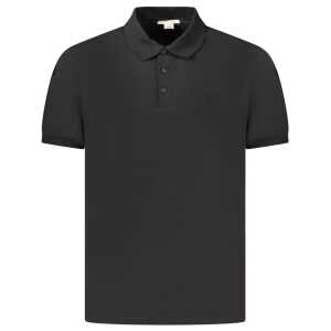 Calvin Klein Black Cotton Men Polo Shirt