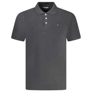 Wrangler Black Cotton Polo Shirt