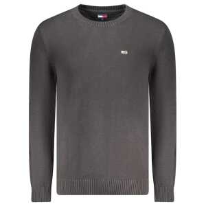 Tommy Hilfiger Black Cotton Men Sweater