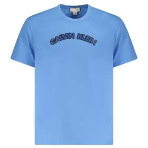 Calvin Klein Light Blue Cotton Men T-Shirt