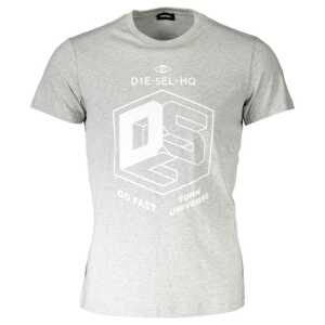 Diesel Brown Cotton Men T-Shirt