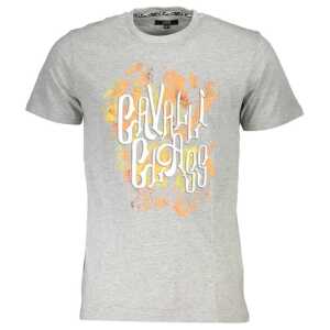 Cavalli Class Brown Cotton Men T-Shirt
