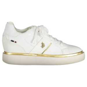 U.S. POLO ASSN. White Polyester Women Sneaker