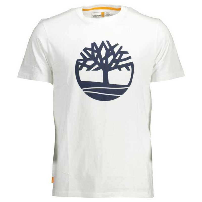 Timberland White Cotton Men T-Shirt, theFeinheit