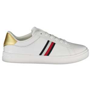 Tommy Hilfiger White Leather Women Sneaker