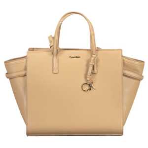 Calvin Klein Beige Polyester Women Handbag