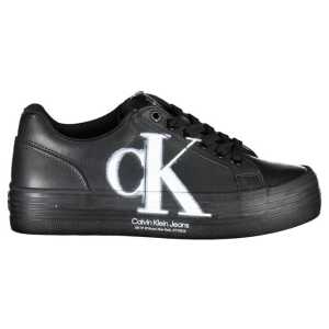 Calvin Klein Black Leather Women Sneaker