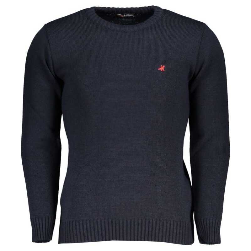 U.S. Grand Polo Blue Marabou Men Sweater, theFeinheit