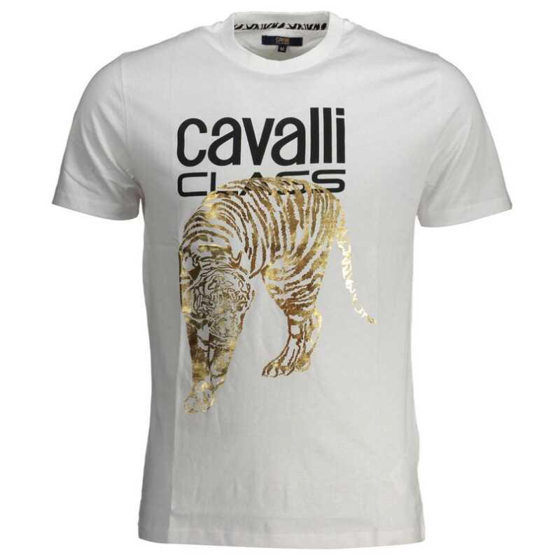 Cavalli Class White Cotton T-Shirt, theFeinheit