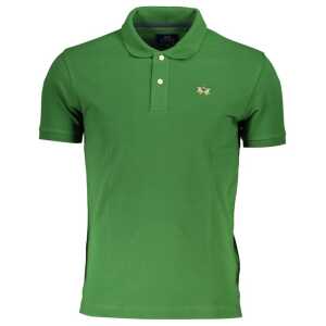 La Martina Sleek Green Slim Fit Polo with Contrast Detail