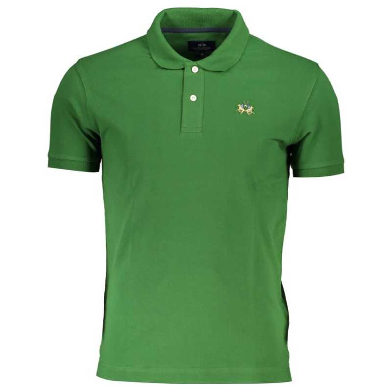 La Martina Sleek Green Slim Fit Polo with Contrast Detail, theFeinheit