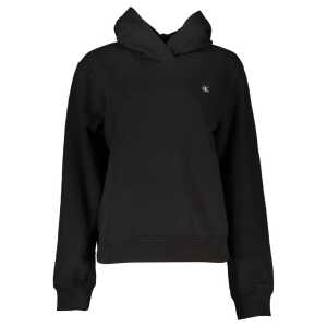 Calvin Klein Elegant Hooded Sweatshirt in Timeless Black
