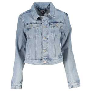 Tommy Hilfiger Light Blue Cotton Women Jacket