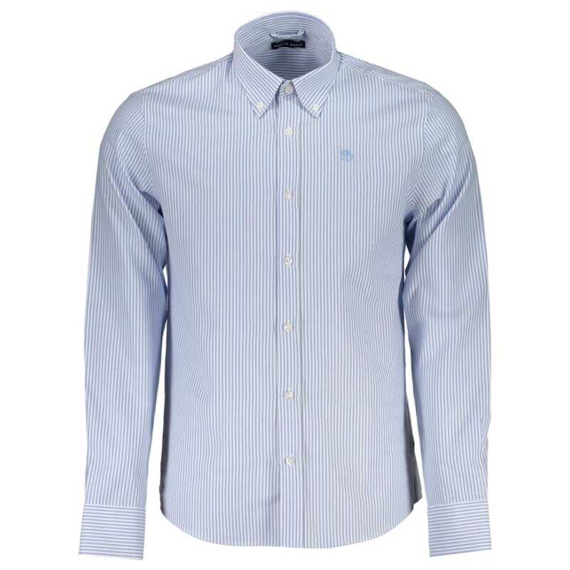North Sails Light Blue Cotton Men Shirt, theFeinheit
