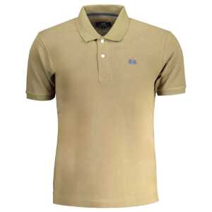 La Martina Green Cotton Polo Shirt