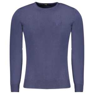 Cavalli Class Blue Viscose Men Sweater