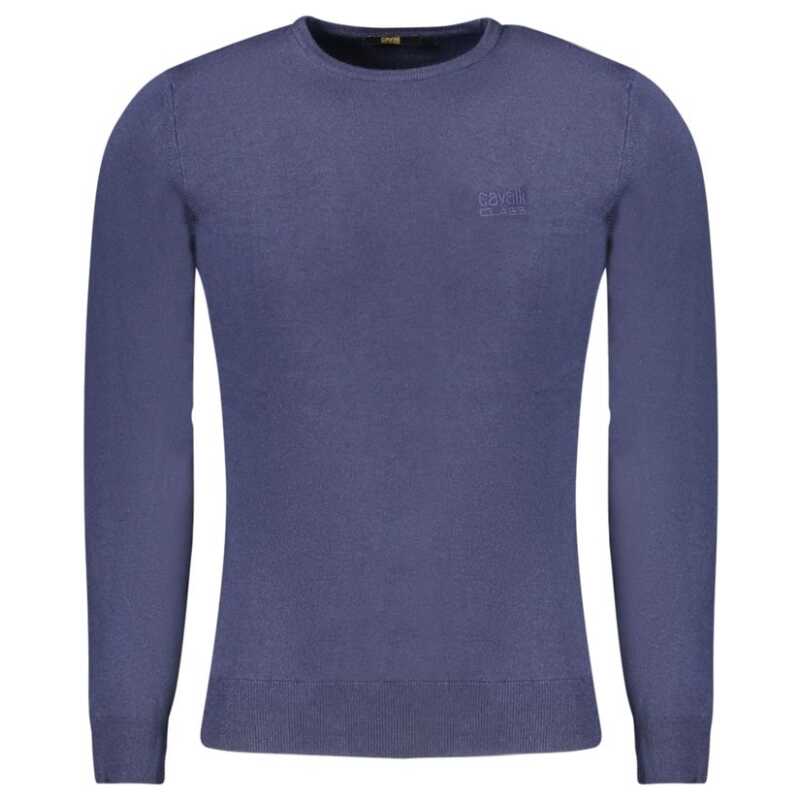 Cavalli Class Blue Viscose Men Sweater, theFeinheit