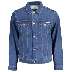 Calvin Klein Blue Cotton Men Jacket