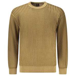 Hugo Boss Brown Cotton Men Sweater