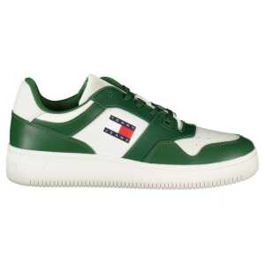 Tommy Hilfiger Green Leather Men Sneaker