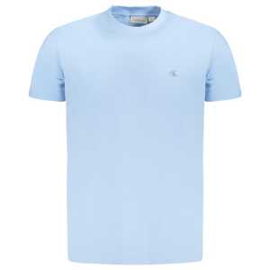 Calvin Klein Light Blue Cotton Men T-Shirt