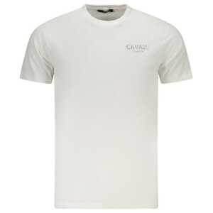 Cavalli Class White Cotton Men's T-Shirt