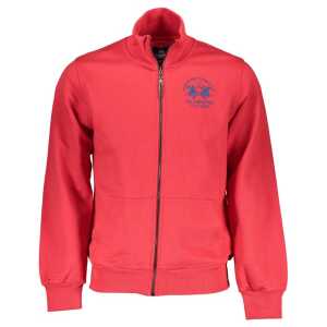 La Martina Red Cotton Men's Sweater