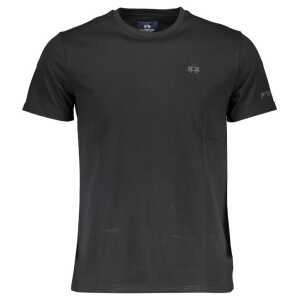 La Martina Black Cotton Men T-Shirt