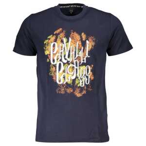 Cavalli Class Blue Cotton Men T-Shirt