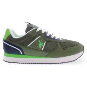 U.S. POLO ASSN. Green Polyester Men Sneaker