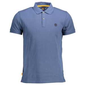 Timberland Blue Cotton Men Polo Shirt