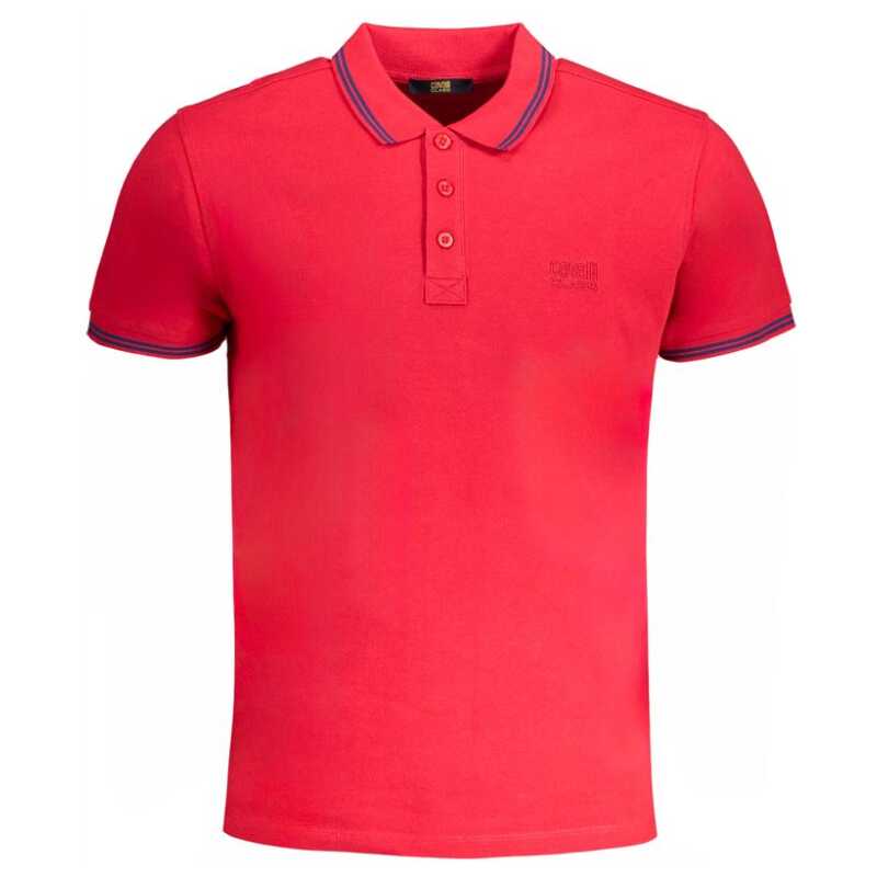 Cavalli Class Red Cotton Polo Shirt, theFeinheit