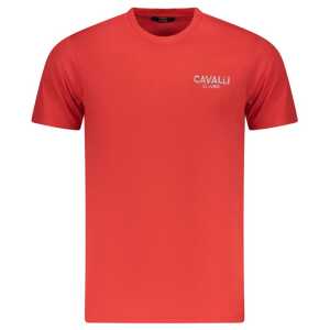 Cavalli Class Red Cotton Men T-Shirt