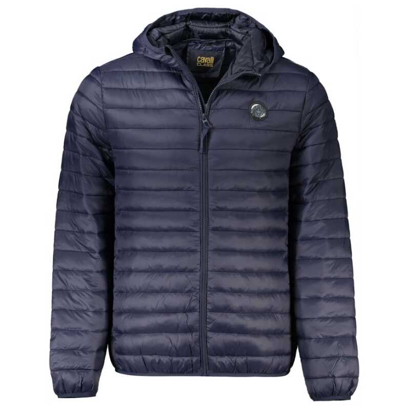Cavalli Class Blue Polyamide Men Jacket, theFeinheit