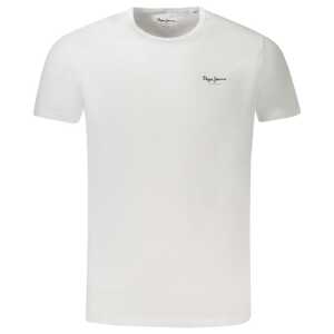 Pepe Jeans White Cotton Men T-Shirt