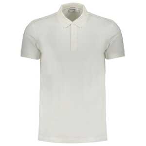 Calvin Klein White Cotton Polo Shirt