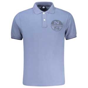 North Sails Blue Cotton Men Polo Shirt