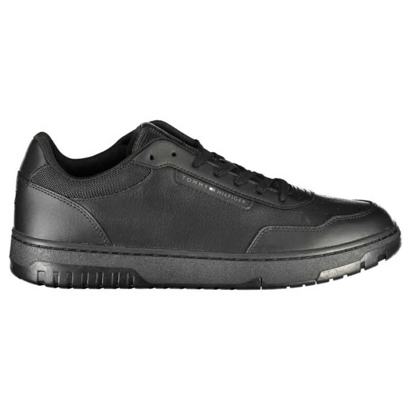 Tommy Hilfiger Black Leather Men Sneaker, theFeinheit