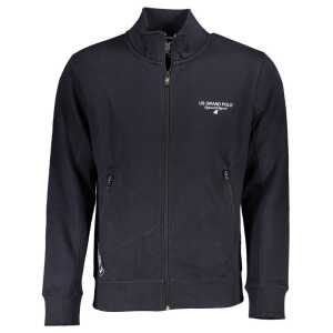 U.S. Grand Polo Chic Fleece-Lined Sweatshirt with Contrast Zip Detail