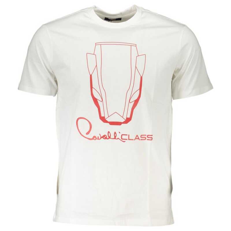 Cavalli Class White Cotton T-Shirt, theFeinheit
